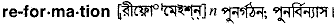 Re-formation in Bangla Academy Dictionary