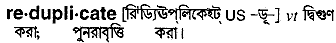 Reduplicate in Bangla Academy Dictionary