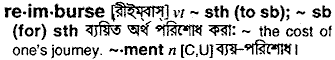 Reimburse in Bangla Academy Dictionary