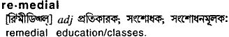 Remedial in Bangla Academy Dictionary