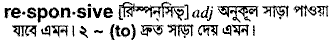 Responsive in Bangla Academy Dictionary