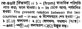 Result in Bangla Academy Dictionary