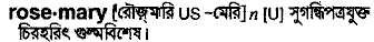 Rosemary in Bangla Academy Dictionary