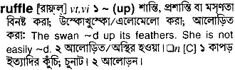 Ruffle in Bangla Academy Dictionary