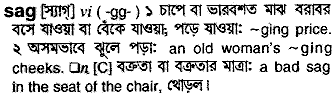 Sag in Bangla Academy Dictionary