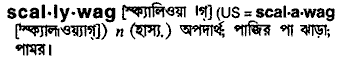 Scallywag in Bangla Academy Dictionary