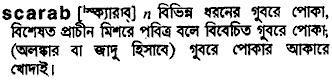 Scarab in Bangla Academy Dictionary