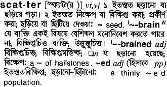 Scatter in Bangla Academy Dictionary