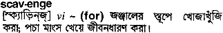 Scavenge in Bangla Academy Dictionary