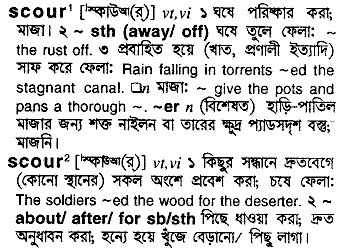 Scour in Bangla Academy Dictionary