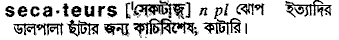 Secateurs in Bangla Academy Dictionary