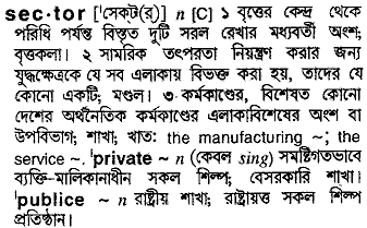 Sector in Bangla Academy Dictionary