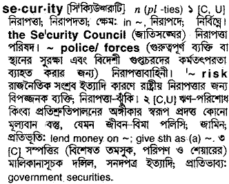 Security in Bangla Academy Dictionary