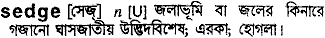 Sedge in Bangla Academy Dictionary