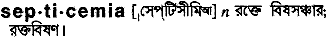 Septicemia in Bangla Academy Dictionary