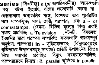Series in Bangla Academy Dictionary