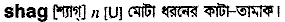 Shag in Bangla Academy Dictionary