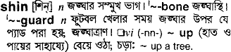 Shin in Bangla Academy Dictionary