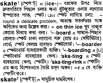 Skate in Bangla Academy Dictionary