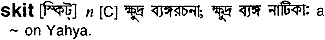 Skit in Bangla Academy Dictionary
