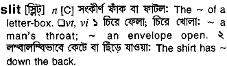 Slit in Bangla Academy Dictionary