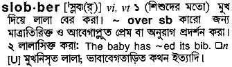 Slobber in Bangla Academy Dictionary