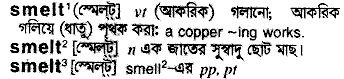 Smelt in Bangla Academy Dictionary