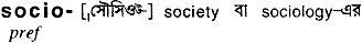 Socio in Bangla Academy Dictionary