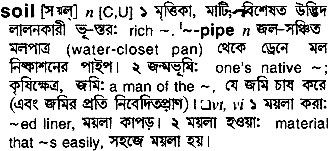 Soil in Bangla Academy Dictionary