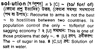 Solution in Bangla Academy Dictionary