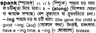 Spank in Bangla Academy Dictionary