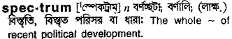 Spectrum in Bangla Academy Dictionary
