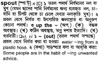 Spout in Bangla Academy Dictionary