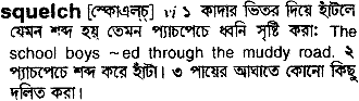 Squelch in Bangla Academy Dictionary