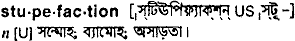 Stupefaction in Bangla Academy Dictionary