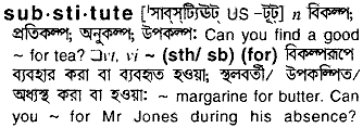 Substitute in Bangla Academy Dictionary
