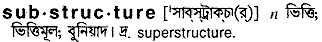 Substructure in Bangla Academy Dictionary