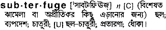Subterfuge in Bangla Academy Dictionary