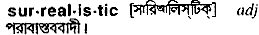 Surrealistic in Bangla Academy Dictionary