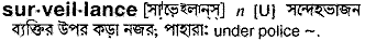 Surveillance in Bangla Academy Dictionary