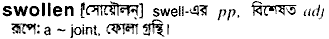 Swollen in Bangla Academy Dictionary