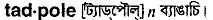 Tadpole in Bangla Academy Dictionary