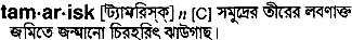 Tamarisk in Bangla Academy Dictionary