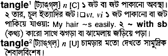 Tangle in Bangla Academy Dictionary