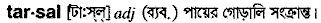 Tarsal in Bangla Academy Dictionary