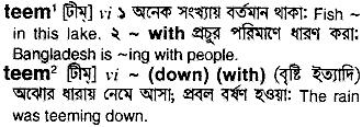 Teem in Bangla Academy Dictionary