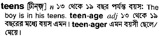 Teens in Bangla Academy Dictionary