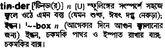 Tinder in Bangla Academy Dictionary