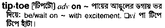 Tiptoe in Bangla Academy Dictionary