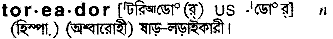 Toreador in Bangla Academy Dictionary
